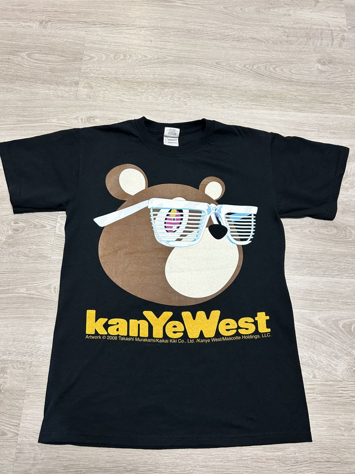 Kanye West Vintage Kanye West Bear big logo x Takashi Murakami 2008 Size US S / EU 44-46 / 1 - 1 Thumbnail