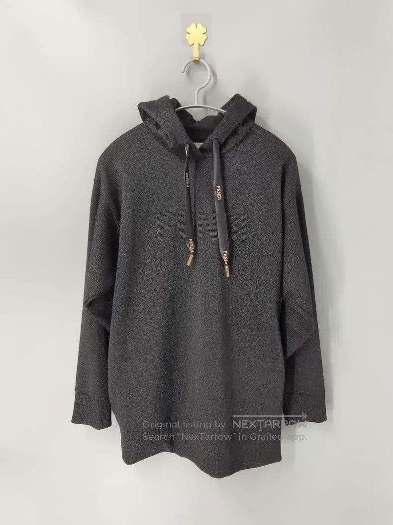 Fendi Fendi Wool Blend Drawstring Logo Hoodie Size XXS / US 00 / IT 34 - 1 Thumbnail