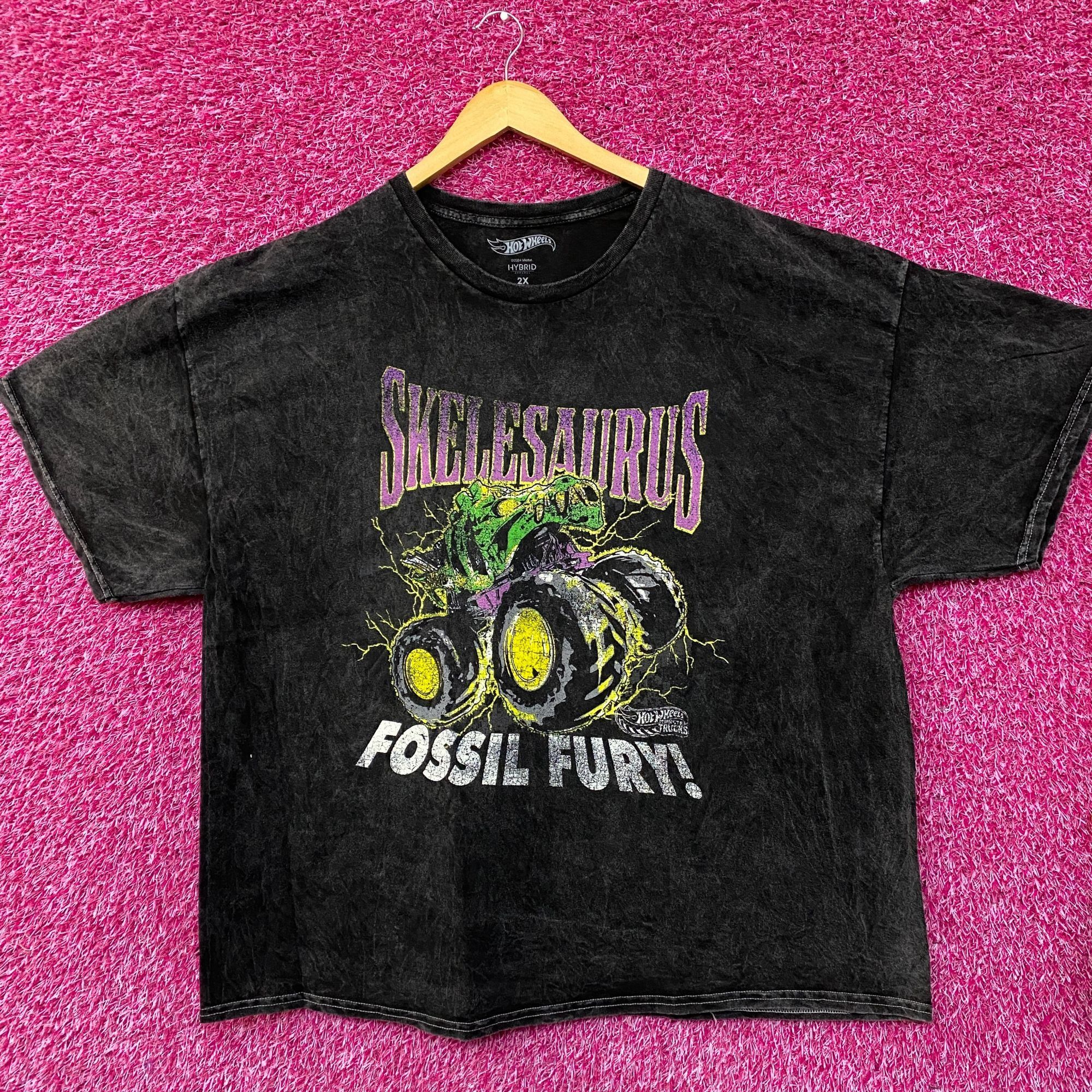 Other Hot Wheels Skelesaurus Fossil Fury Mineral Wash T-Shirt 2X Size US XXL / EU 58 / 5 - 1 Thumbnail