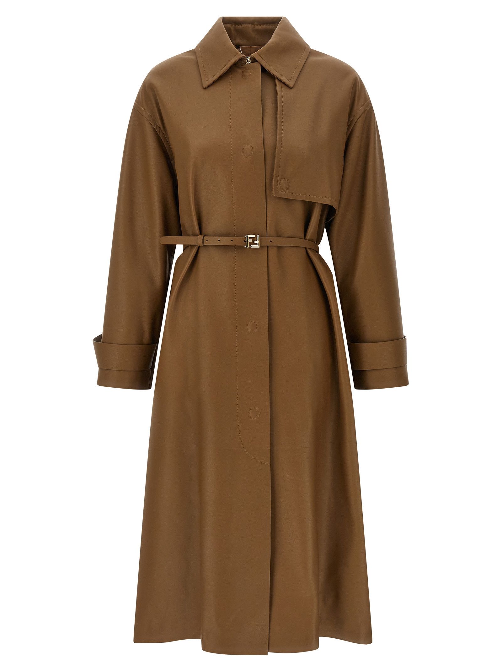 Fendi Nappa Trench Coat Size S / US 4 / IT 40 - 1 Thumbnail