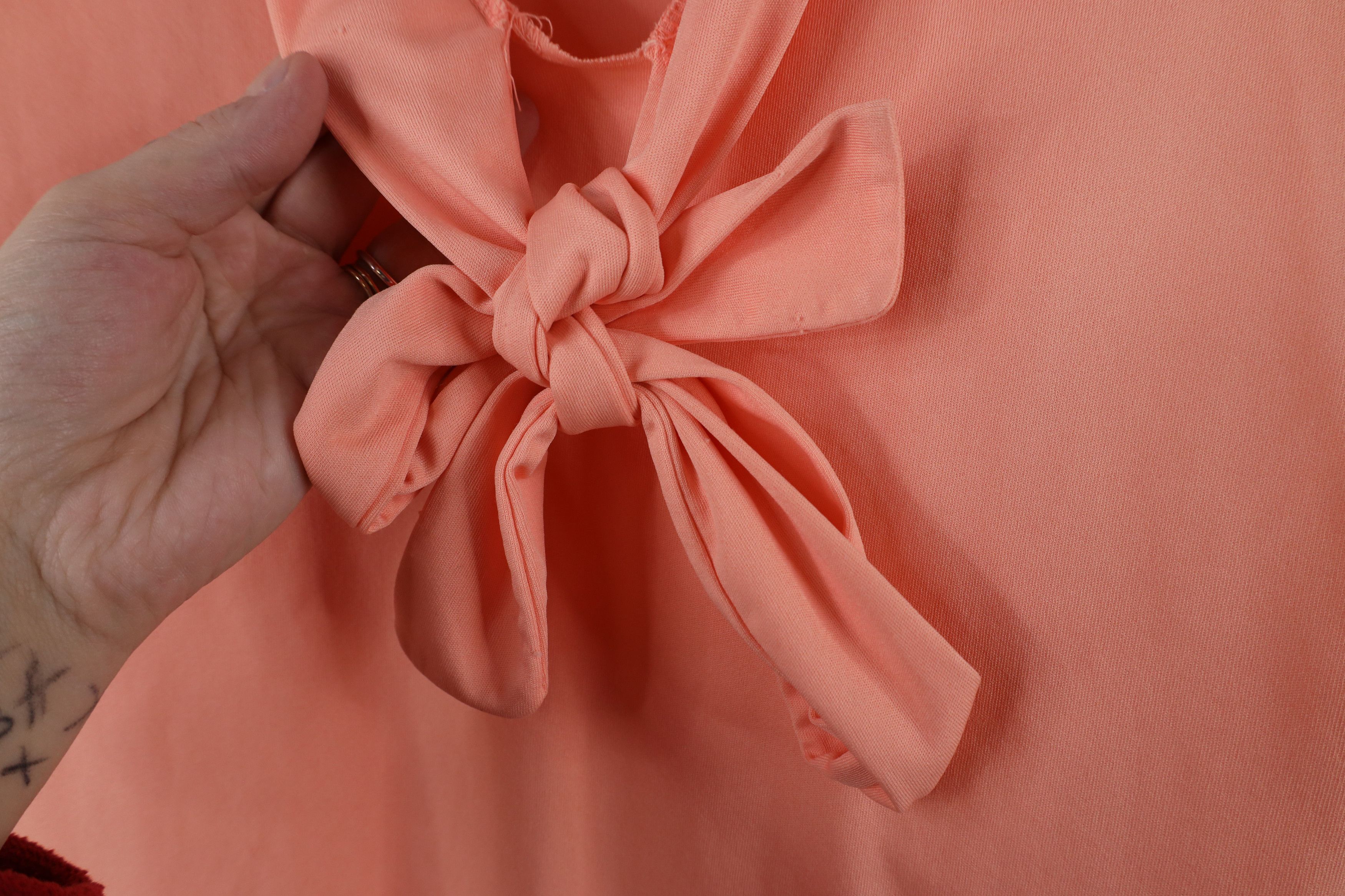 Vintage Vintage 70s Streetwear Pussybow Collared Shirt Pink USA Size XS / US 0-2 / IT 36-38 - 4 Thumbnail