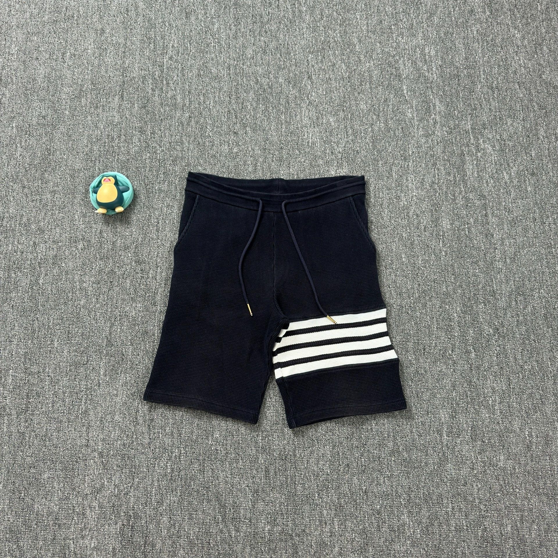 Thom Browne Thom Browne Blue Striped Knit Shorts Size US 30 / EU 46 - 1 Thumbnail