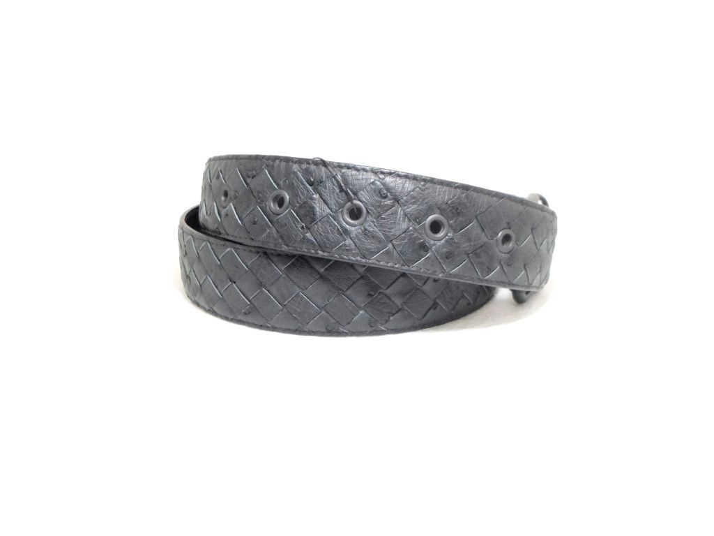 Bottega Veneta Bottega Veneta Intrecciato Ostrich belt Size 38 - 3 Thumbnail