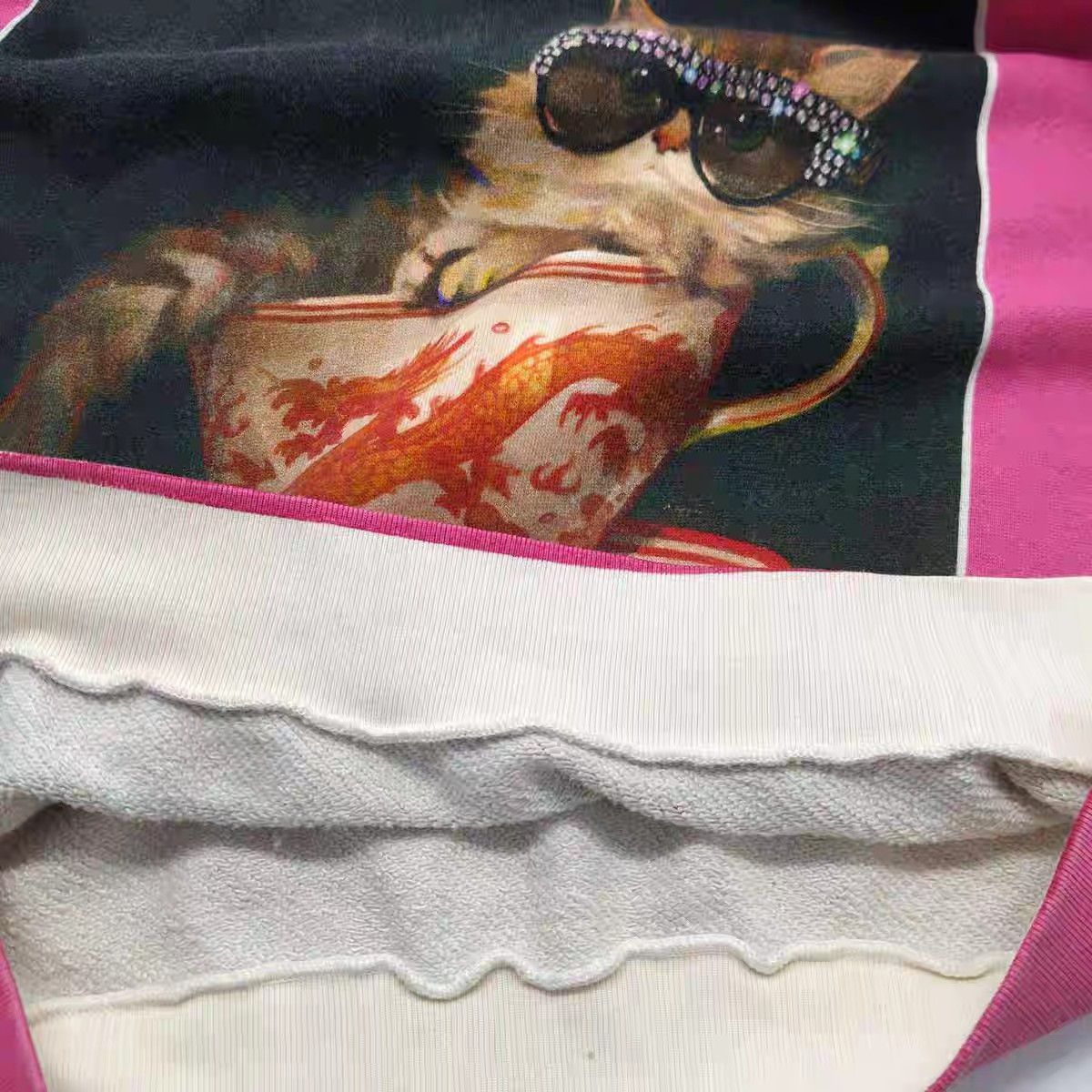 Gucci Gucci Cat Graphic Sweatshirt in Pink - dmc Size US M / EU 48-50 / 2 - 7 Thumbnail