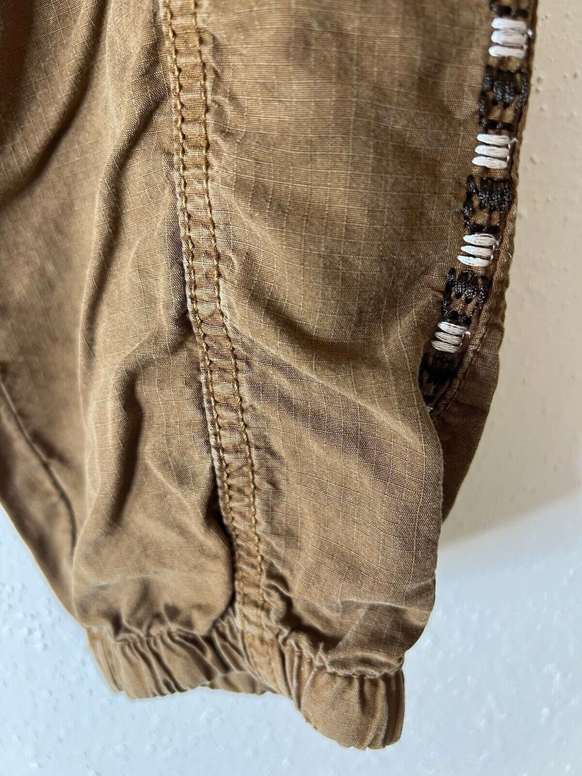 Designer ANTHROPOLOGIE Byron Seamed Utility Jogger Pants Embroidered Size 28" / US 6 / IT 42 - 3 Thumbnail