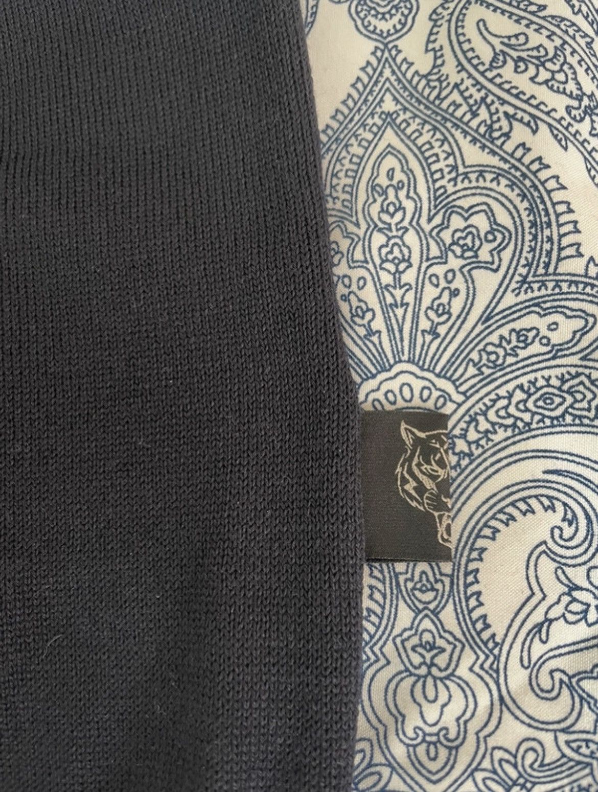 Philipp Plein Plein Sport Merino Wool Mockneck Sweater Navy | Mens M | NWT Size US M / EU 48-50 / 2 - 6 Thumbnail
