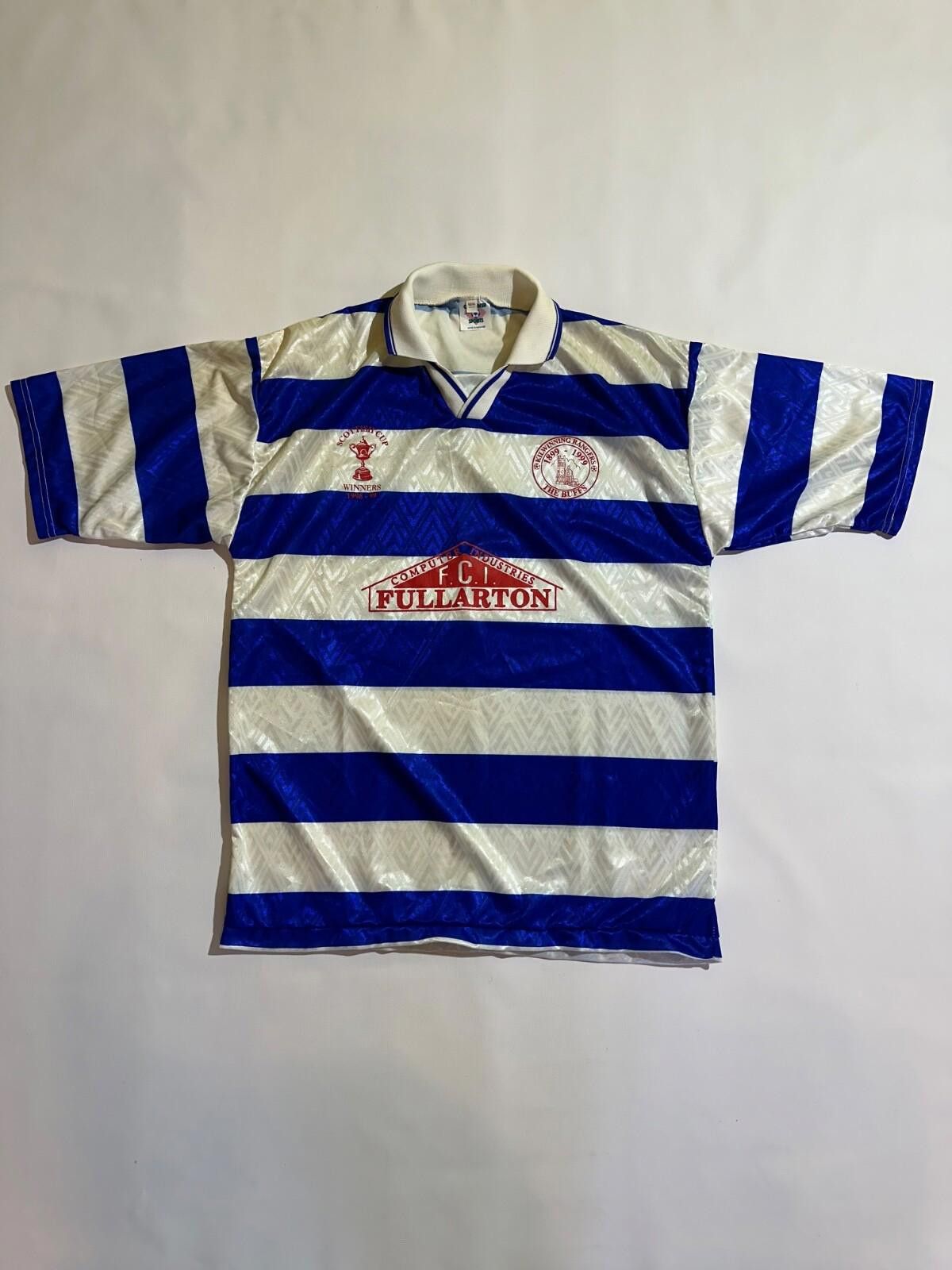 Designer 1998/99 Kilwinning Rangers The Buffs Scottish Cup Jersey Size US L / EU 52-54 / 3 - 1 Thumbnail