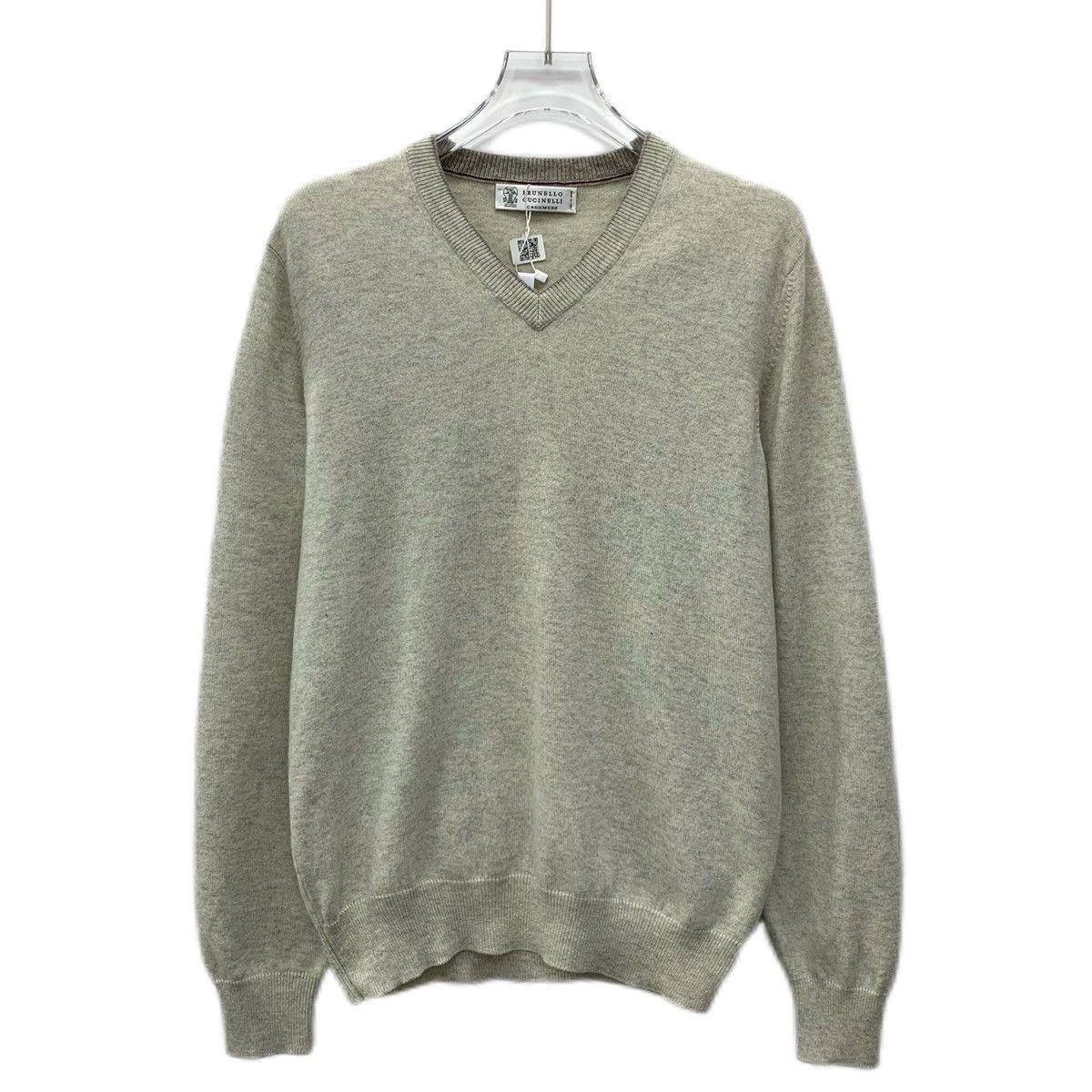 Brunello Cucinelli Brunello Cucinelli V-neck Long Sleeve Knit Sweater K26WX Size US XS / EU 42 / 0 - 1 Thumbnail