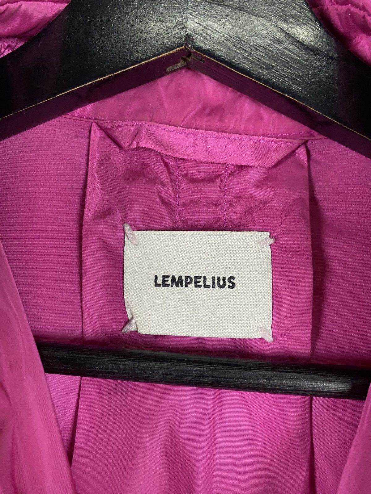 Vintage Vintage Lempelius Oversized Fuchsia Nylon Jacke Windbreaker Size XS / US 0-2 / IT 36-38 - 7 Thumbnail