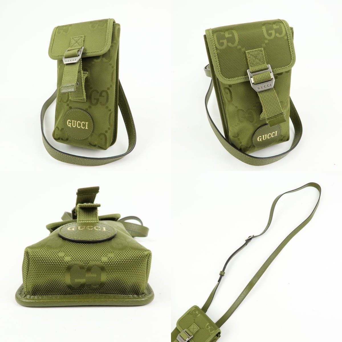 Gucci Gucci Off The Grid Nylon Crossbody Bag Green Size ONE SIZE - 3 Thumbnail