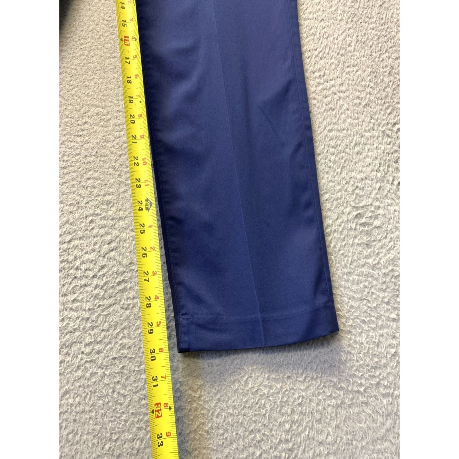 Bonobos Bonobos Chino Pants Slim Men's 34x30 Blue Cotton Blend Stretch Flat Front 5-Pocket Logo Straight Rise Mid Vintage: No Size US 34 / EU 50 - 4 Thumbnail