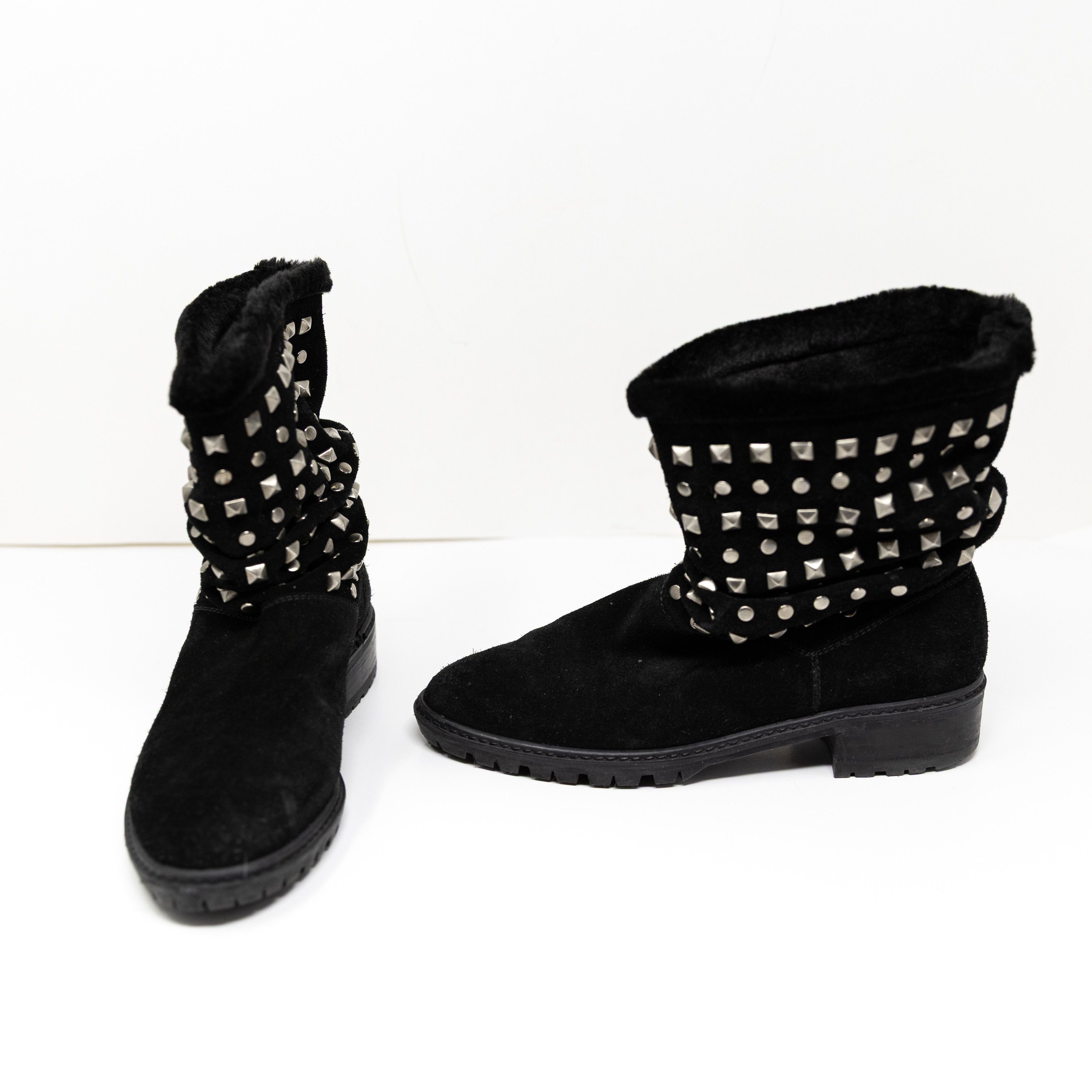Stuart Weitzman Stuart Weitzman Arctica Suede Shearling Size US 5.5 / IT 35.5 - 1 Thumbnail