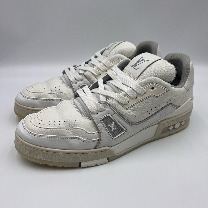 Louis Vuitton Louis Vuitton Trainer Low Top Sneakers in White 0079 Size US 10 / IT 40 - 1 Thumbnail