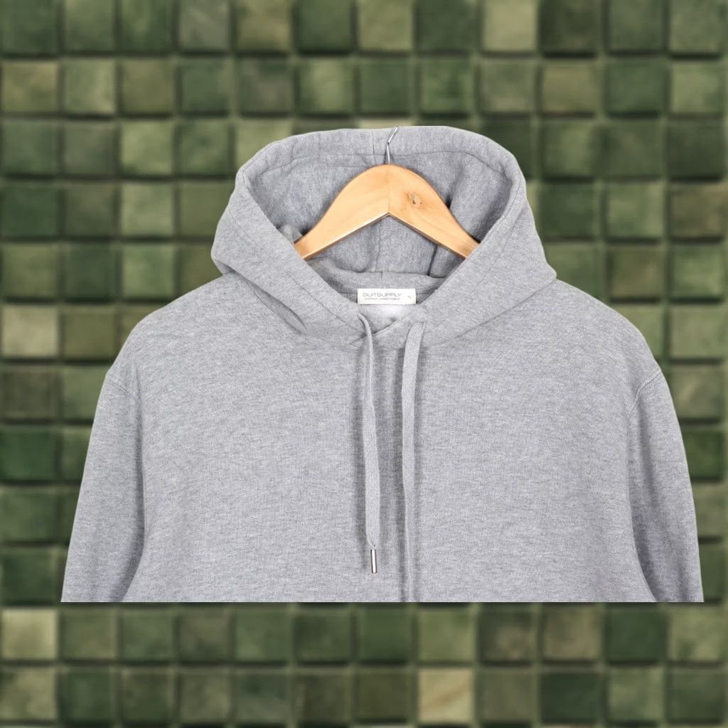 Suitsupply Suitsupply Cotton Cashmere Pullover Hoodie Sweatshirt Men XL Gray Pullover Sweatshirt Mens XL, Cotton Cashmere, Hooded, All Seasons, Breathable, Logo Size US XL / EU 56 / 4 - 1 Thumbnail