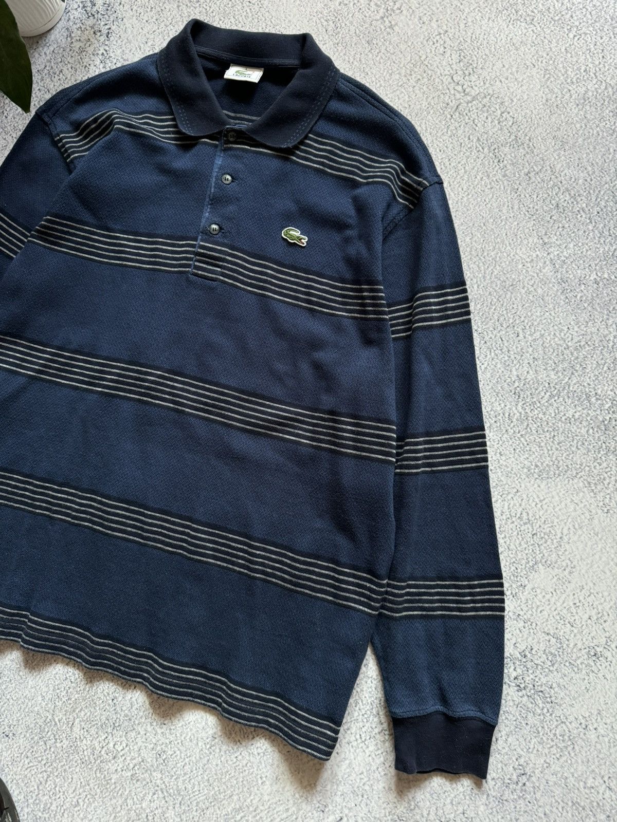 Lacoste × Vintage Vintage Lacoste sweater rugby 90s men’s M L sweatshirt Size US L / EU 52-54 / 3 - 2 Thumbnail
