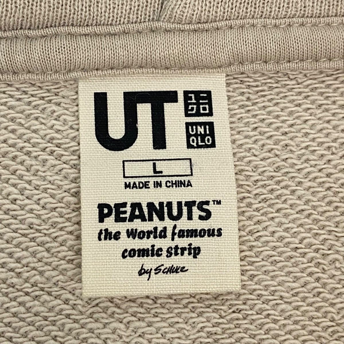 Vintage Vintage Peanuts Printed Hoodie Sweater Beige Pullover Size L Size US L / EU 52-54 / 3 - 6 Thumbnail