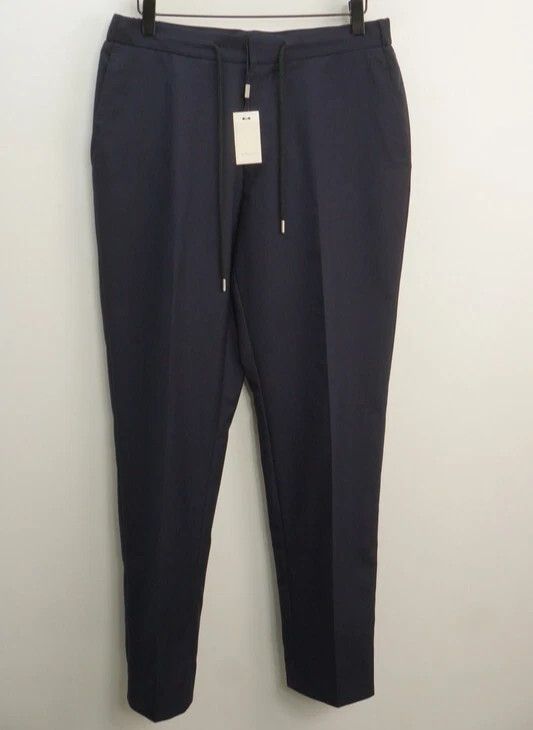 Suitsupply Men Suitsupply Trousers Navy Blue Brescia Wool US36S JNJ116 Size 36S - 1 Thumbnail