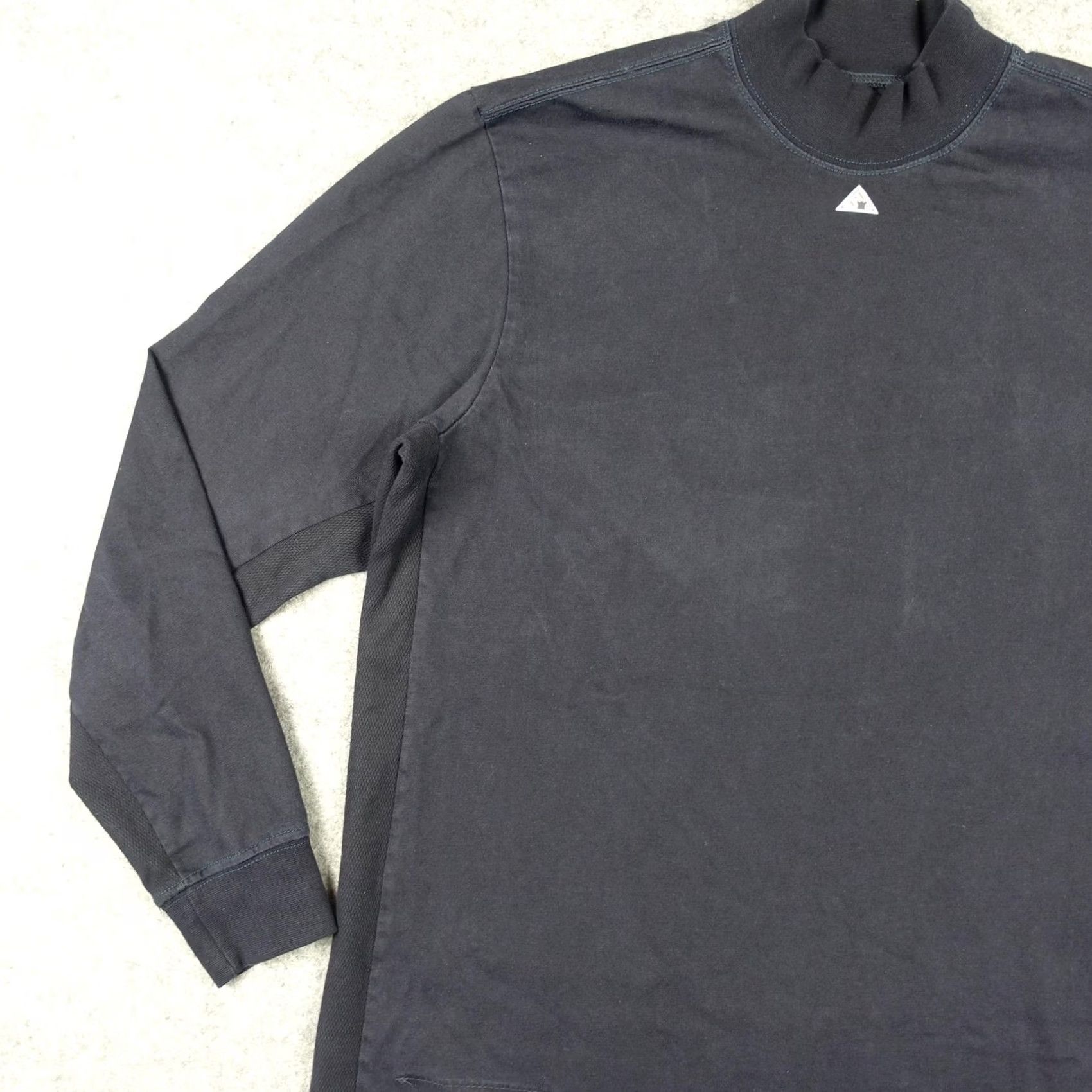 Vintage Bulwark FR Shirt Mens Medium Blue Long Sleeve Mock Neck Flame Resistant CAT2 Size US M / EU 48-50 / 2 - 4 Thumbnail