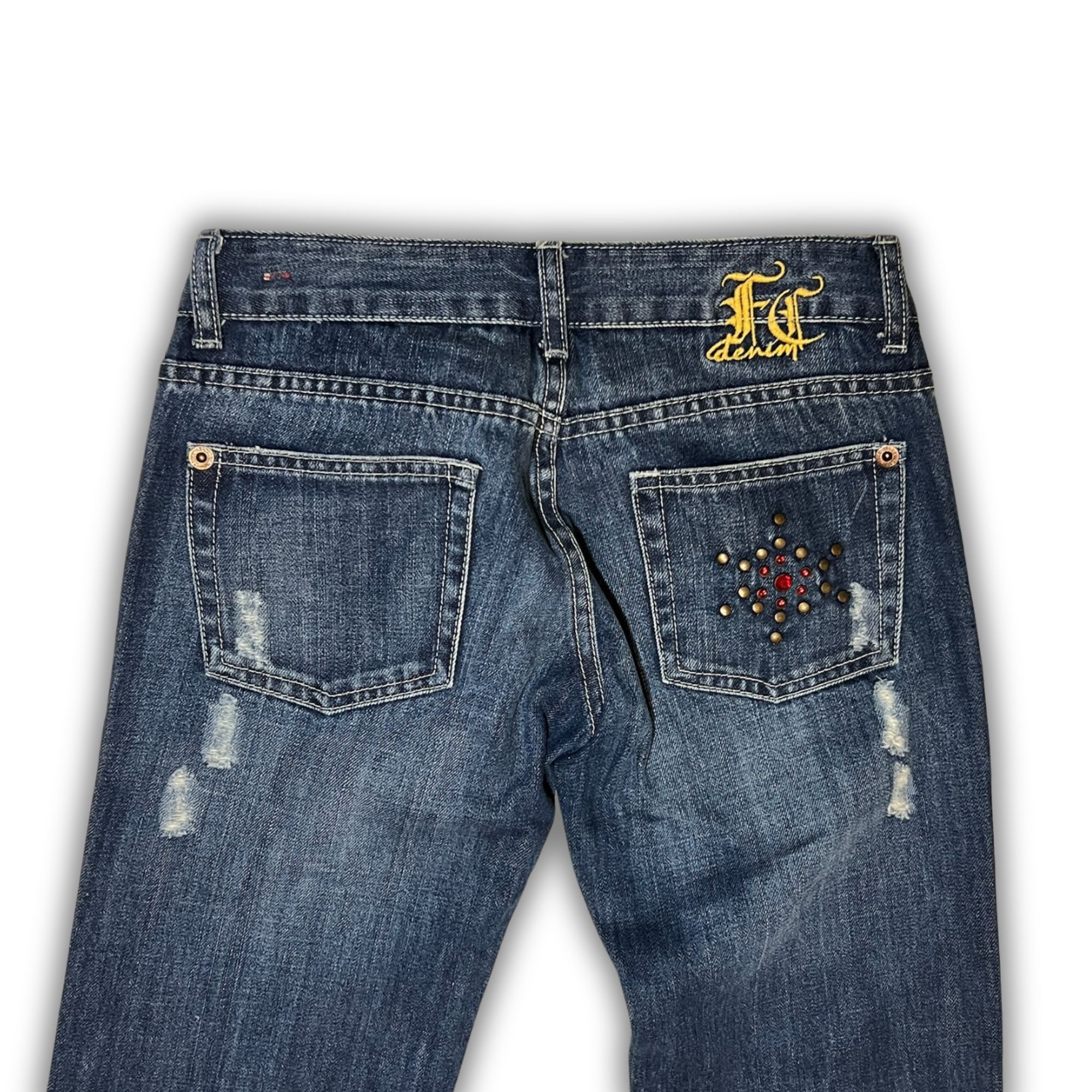 Ed Hardy Ed Hardy By Christian Audigier Rhinestone Bootcut Jeans Size Size 25" / US 0 / IT 36 - 5 Thumbnail