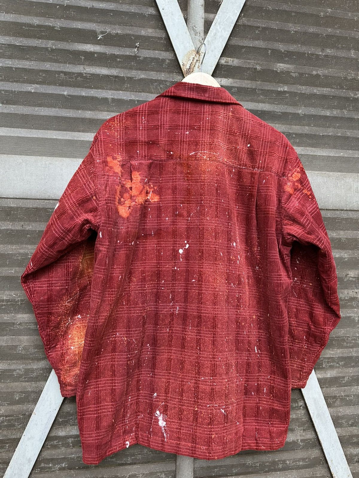 Kansai Yamamoto 👹Kansai Yamamoto Paint Splatter Corduroy Jacket Size US L / EU 52-54 / 3 - 14 Thumbnail