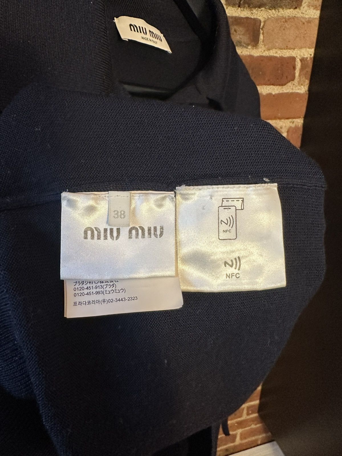 Miu Miu FW/24 Wool Knit Polo Shirt Size US S / EU 44-46 / 1 - 10 Thumbnail