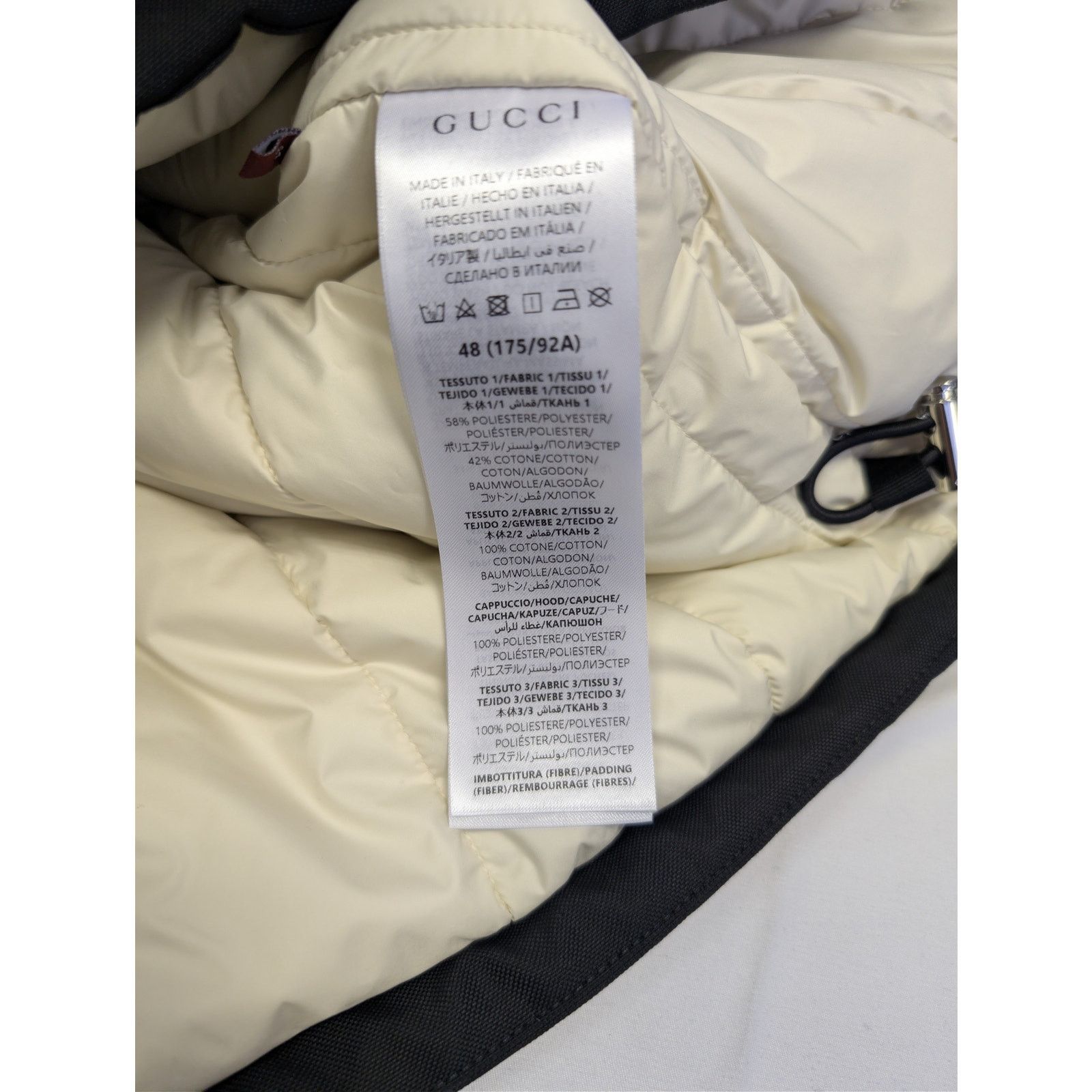 Gucci o1rshd1 Padded Down Jacket in Black/White Size US M / EU 48-50 / 2 - 18 Thumbnail