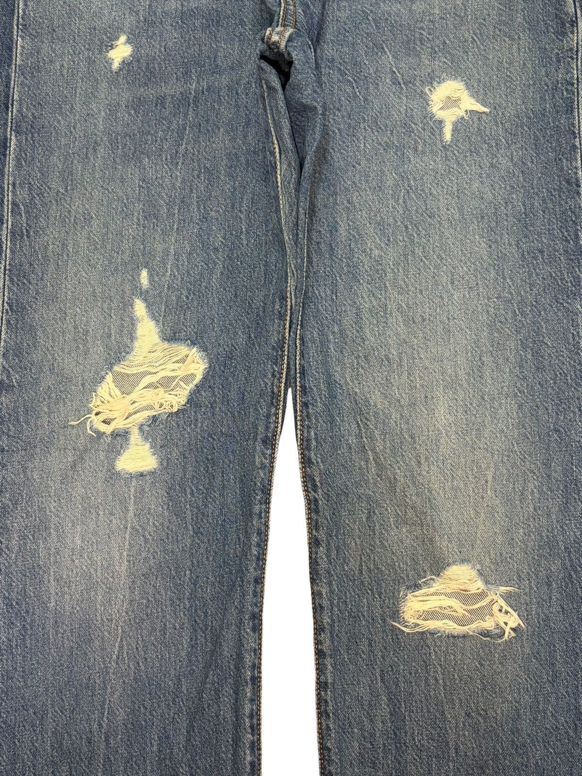 Levi's Vintage Y2K Levis 501 Faded Wash Distressed Jeans Size 27" / US 4 / IT 40 - 3 Thumbnail