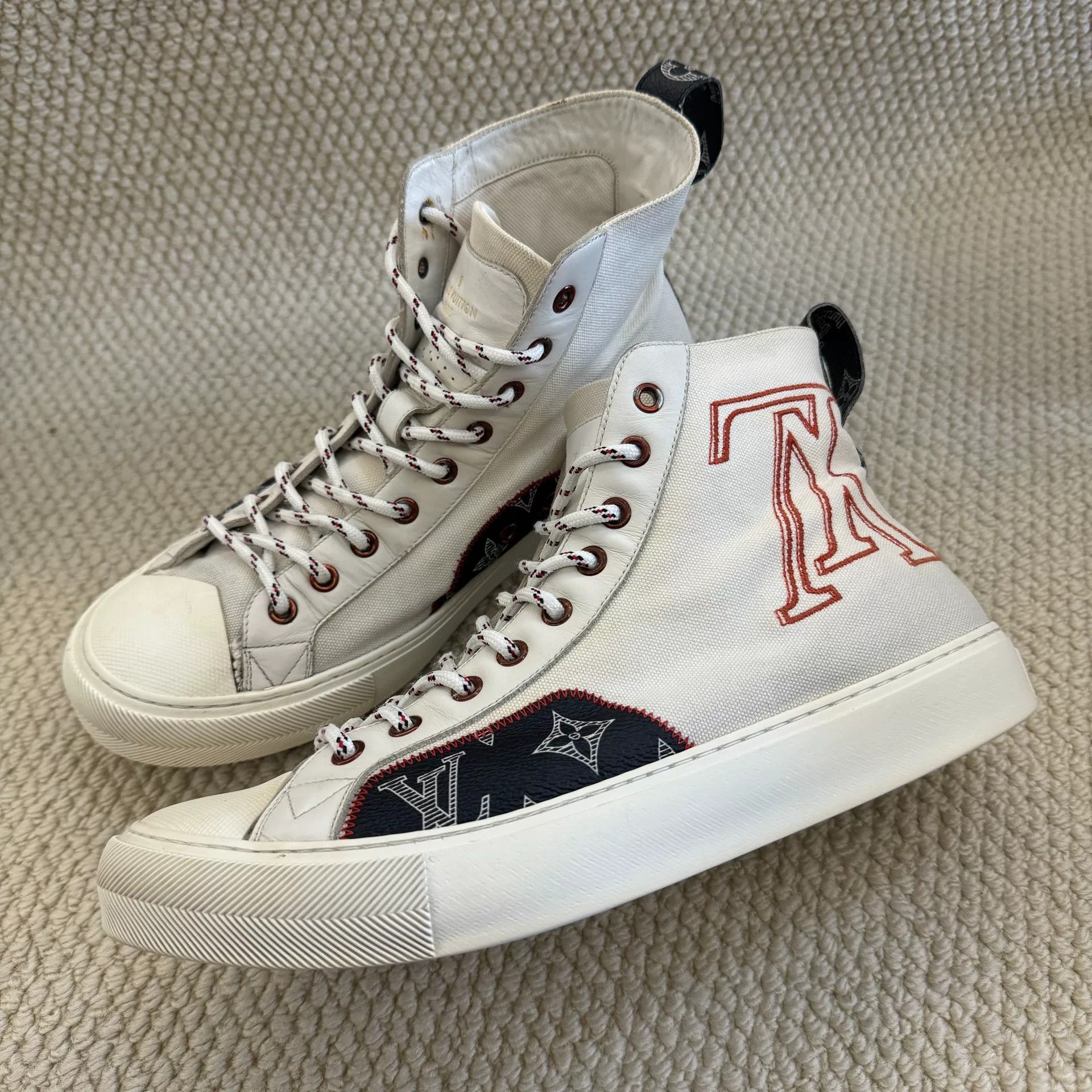 Louis Vuitton louis vuitton tattoo monogram high-top sneakers Size US 7 / EU 40 - 1 Thumbnail
