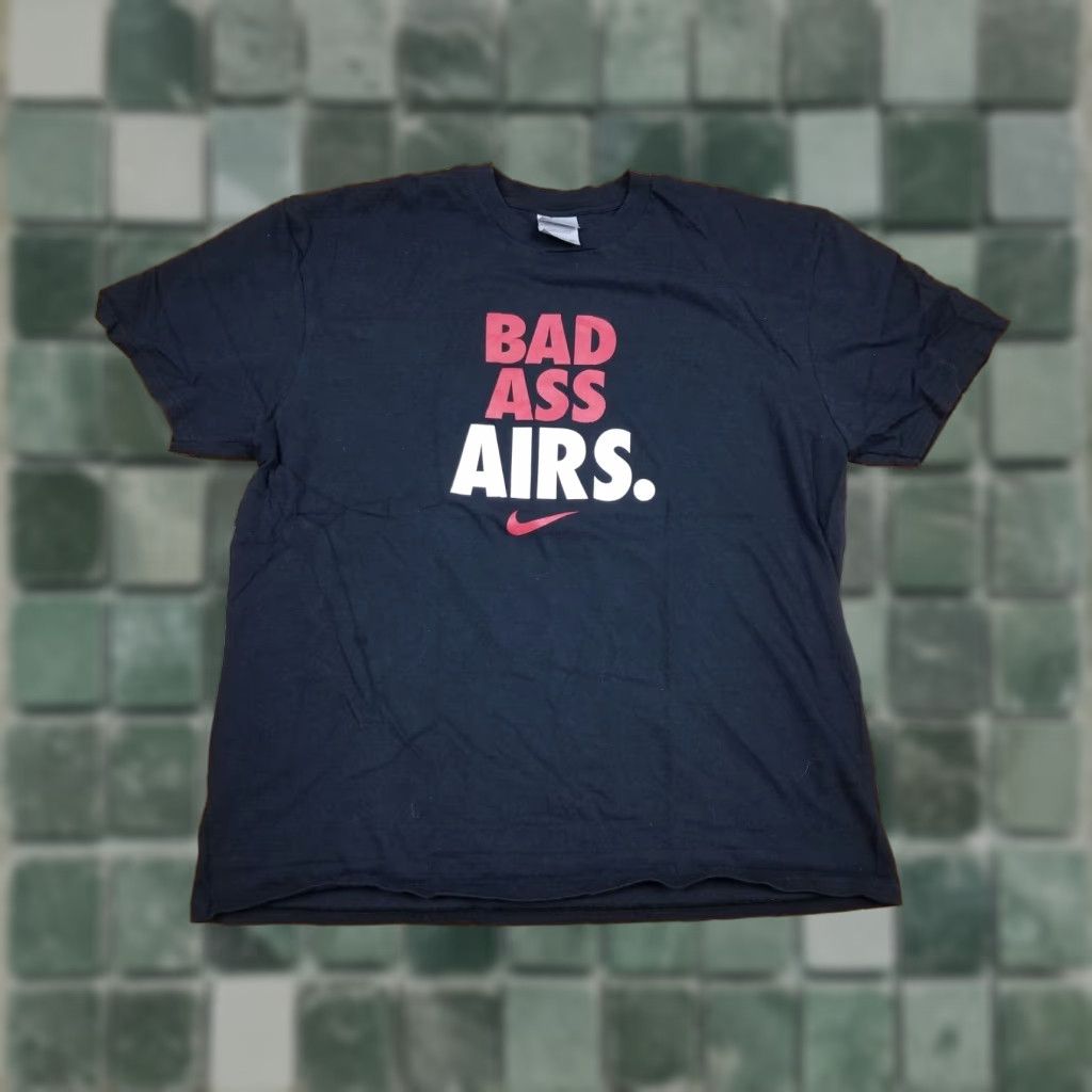 Nike VINTAGE Nike Bad Ass Airs Black Old School T-Shirt 2XL Mens XS? Size US XXL / EU 58 / 5 - 1 Thumbnail
