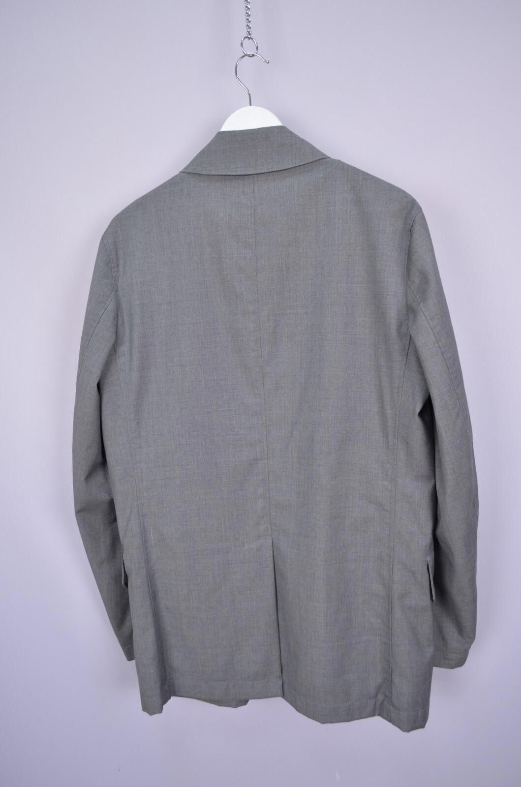 Boggi Mens Boggi Milano Wool Gray Stretch Trench Coat Jacket Sz 50 Size US L / EU 52-54 / 3 - 8 Thumbnail