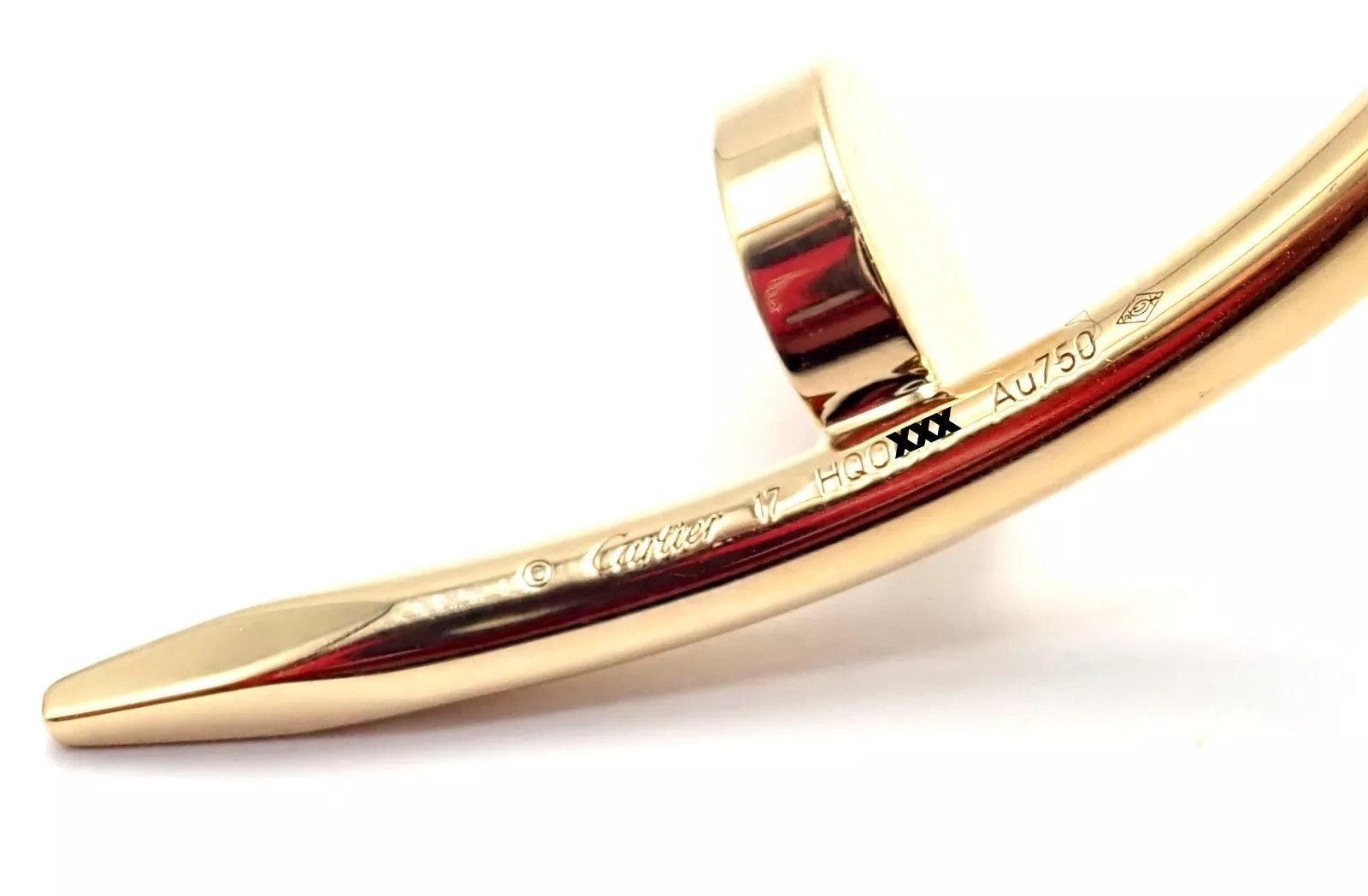 Cartier Cartier Juste 18k Yellow Gold Bangle Bracelet Size 17 Paper Size ONE SIZE - 9 Thumbnail