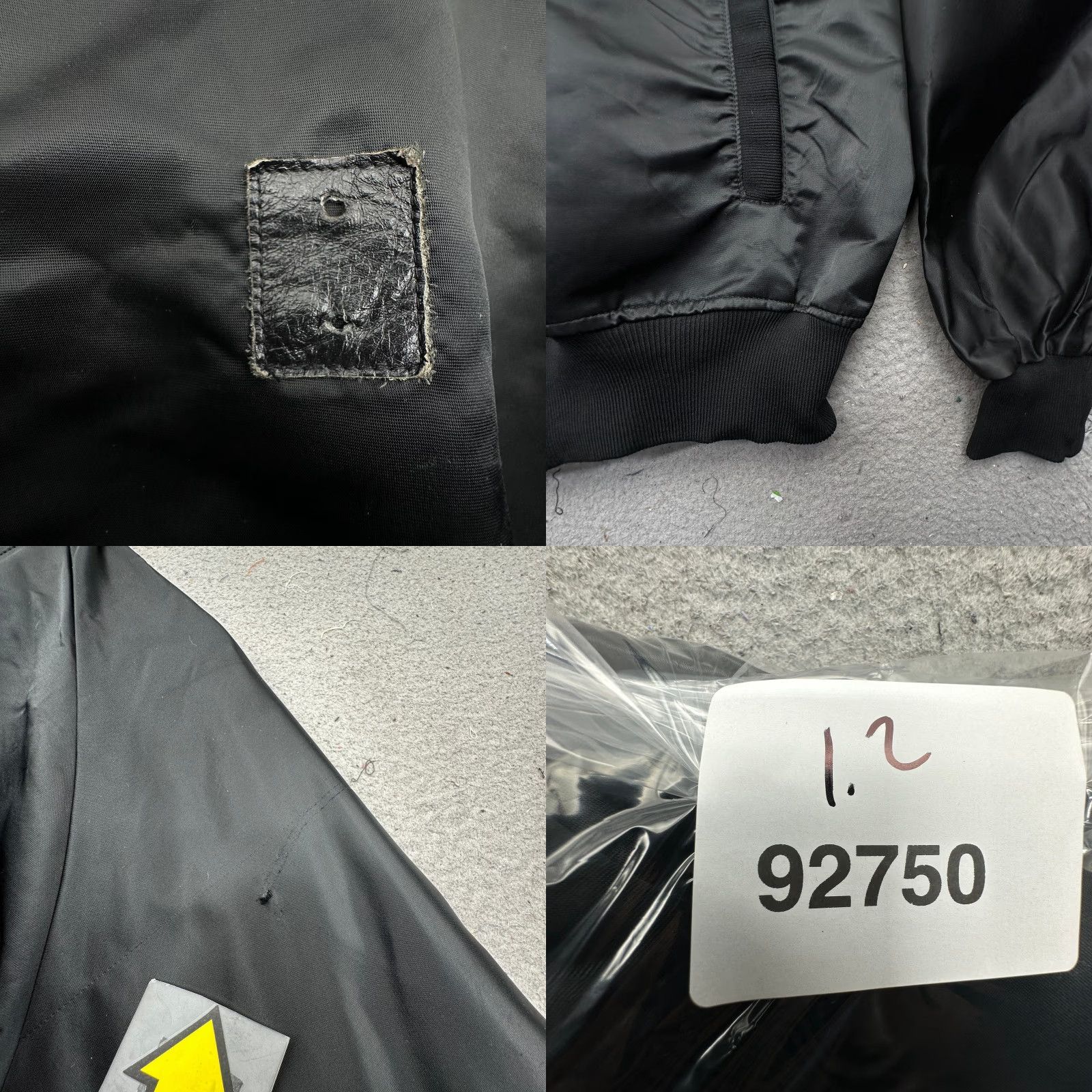 Vintage VINTAGE Leader Sportswear Bomber Nylon Jacket Mens XL Pockets Full Zip Black 80s Men Jacket Size US XL / EU 56 / 4 - 9 Thumbnail