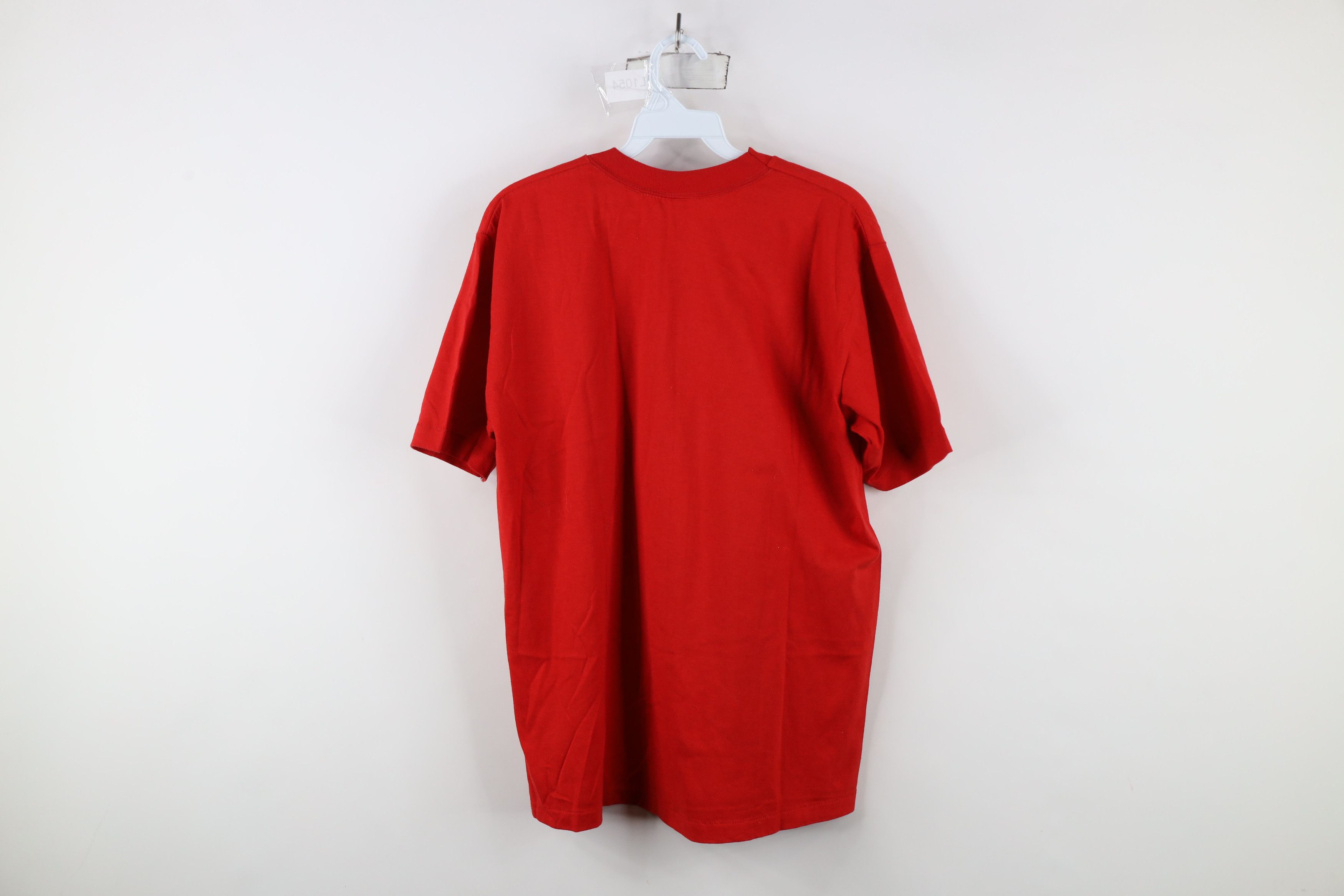 Vintage Vintage 70s 80s Striped Boston University T-Shirt Red USA Size US L / EU 52-54 / 3 - 12 Thumbnail