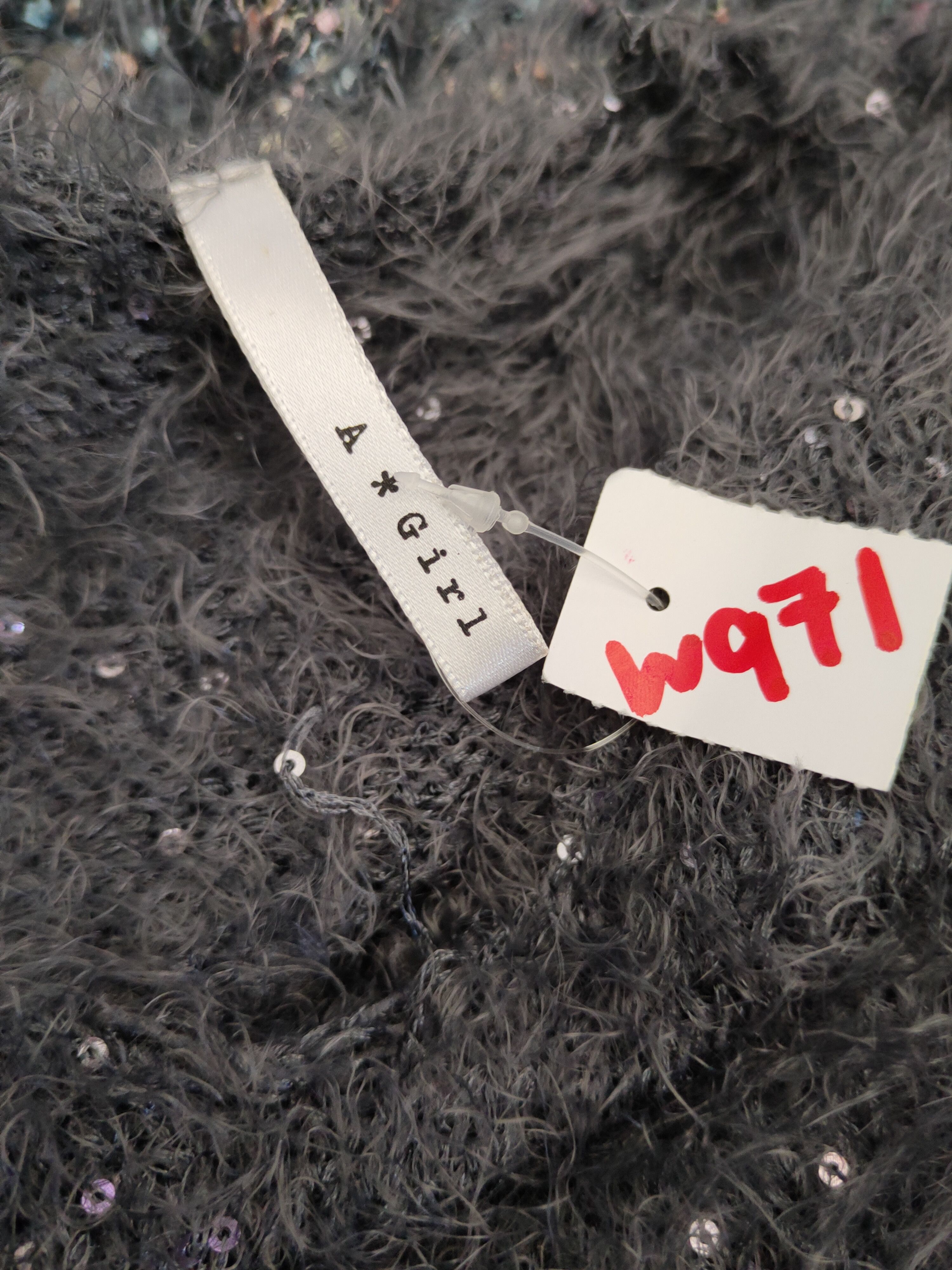 Japanese Brand A Girl Dark Gray Shag Shaggy Fur Mohair Knitwear #W971 Size M / US 6-8 / IT 42-44 - 13 Thumbnail