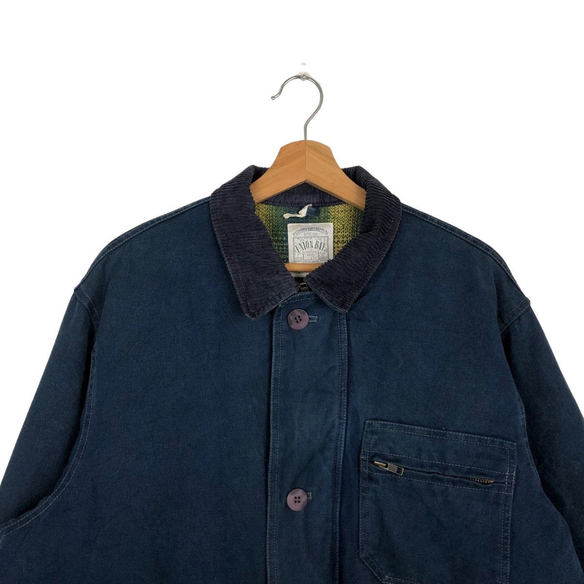 Japanese Brand VINTAGE CHORE DENIM WORK JACKET UNION BAY ISSEY MIYAKE Size US M / EU 48-50 / 2 - 2 Thumbnail