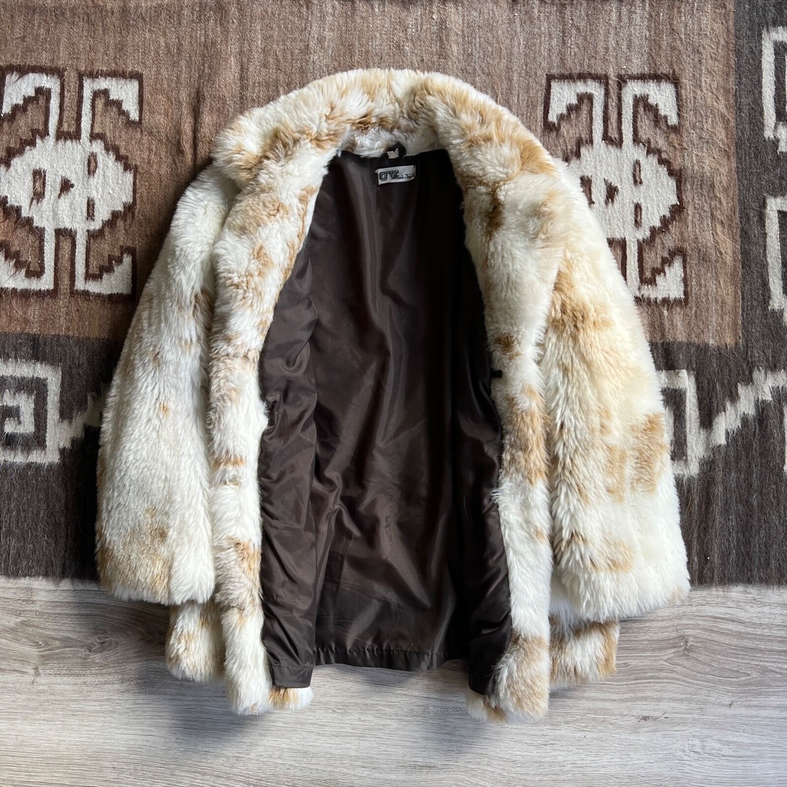 Vintage Charles Vogele Vintage Y2K Faux Fur Coat 8982AC Size L / US 10 / IT 46 - 4 Thumbnail