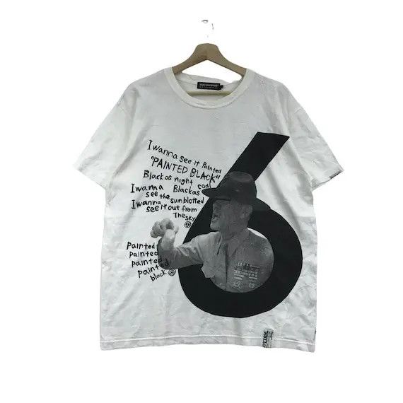 Band Tees × The Rolling Stones THE ROLLING STONES Paint It Black Song Tee Shirt Tour Album Size US M / EU 48-50 / 2 - 1 Thumbnail