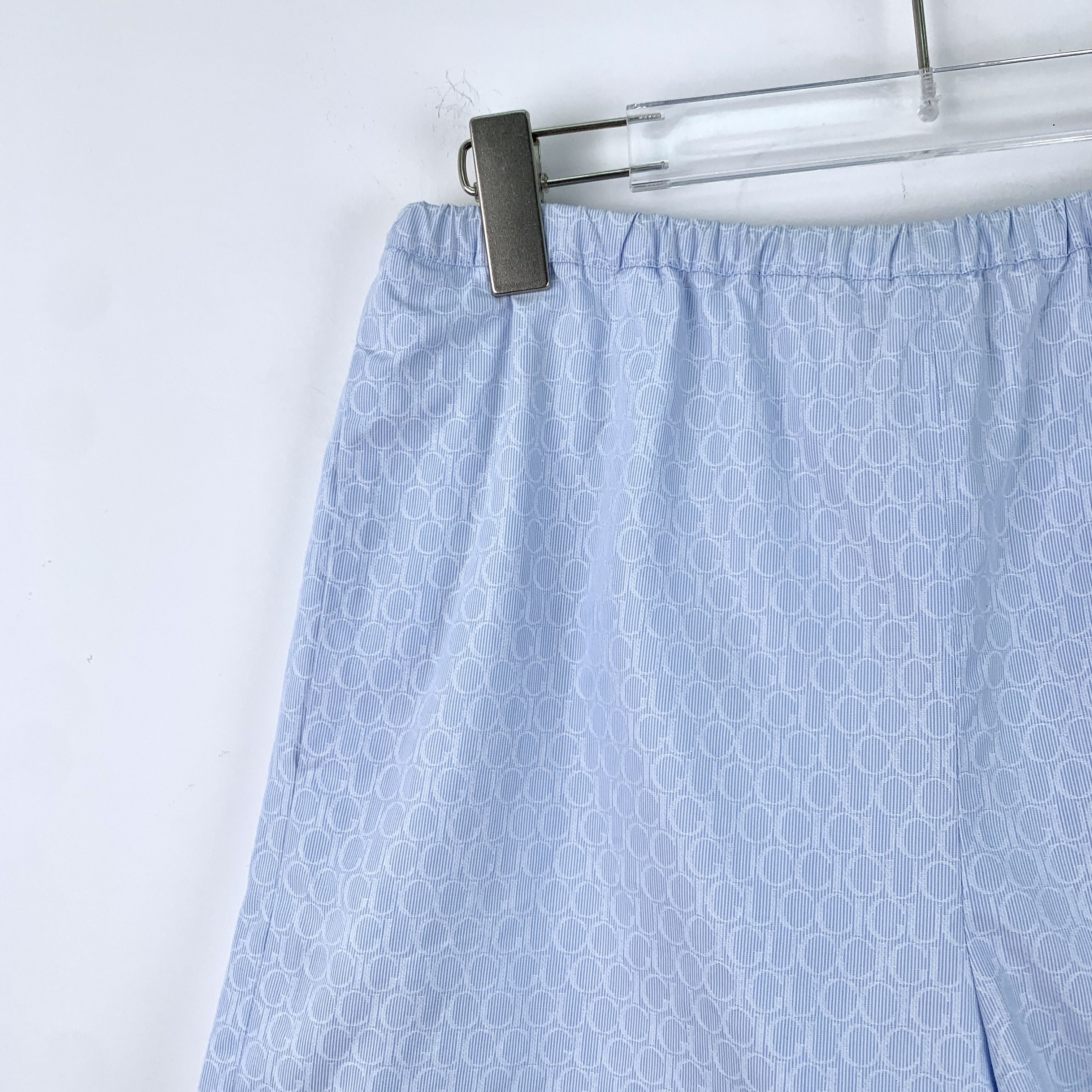 Gucci Gucci Light Blue Logo Print Cotton Shorts (Size 38) Size 26" / US 2 / IT 38 - 5 Thumbnail