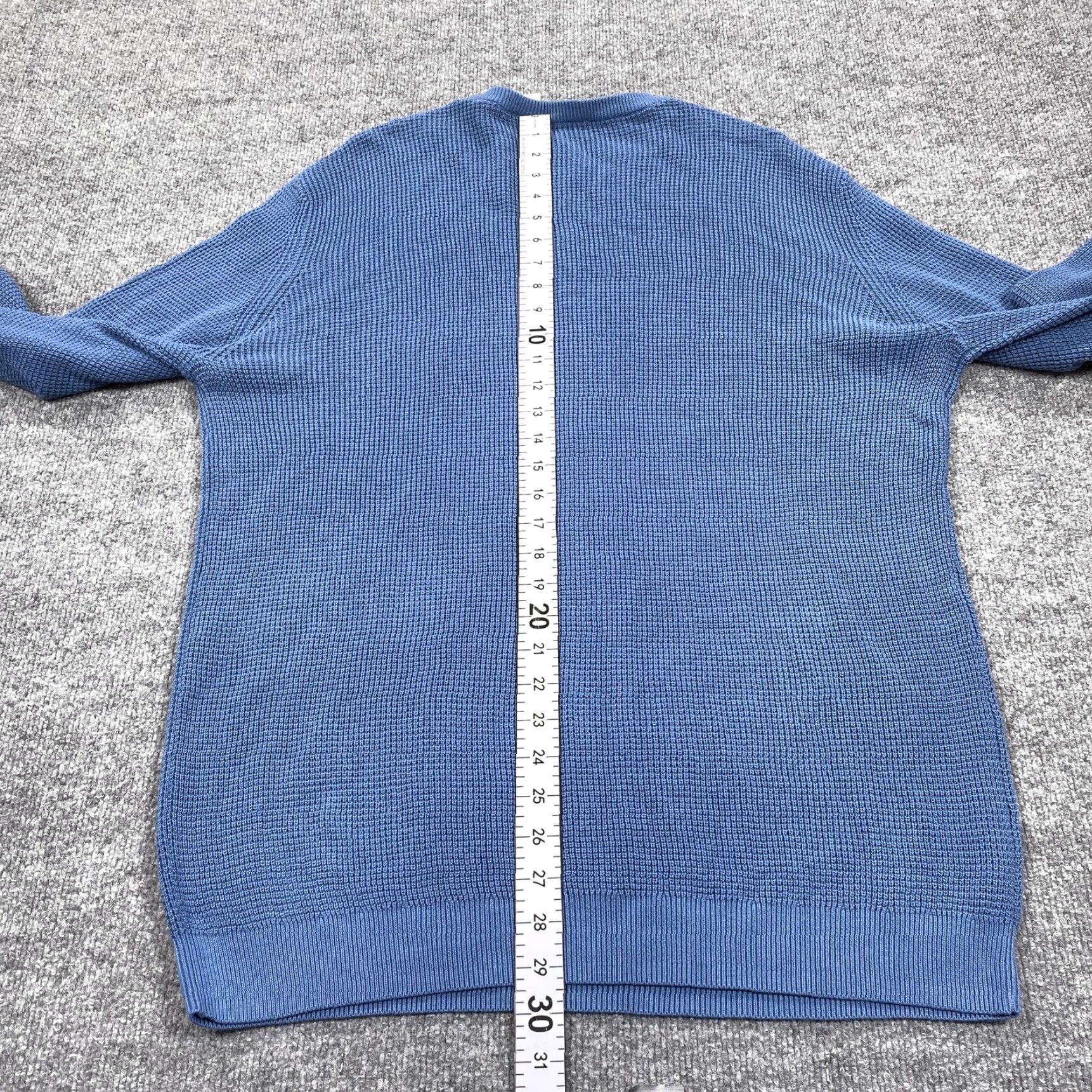 Vintage Adventuridge Sweater Pullover Mens XL Blue Waffle-Knit Crew Neck Lightweight Casual Fall Size US XL / EU 56 / 4 - 5 Thumbnail