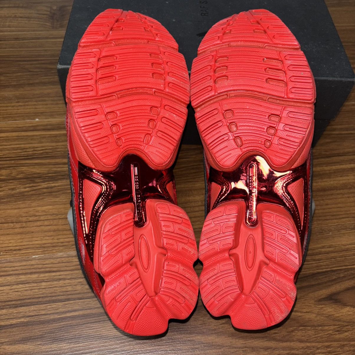 Adidas × Raf Simons Raf Simons Adidas Ozweego III Red Sneakers Size US 8 / EU 41 - 7 Thumbnail