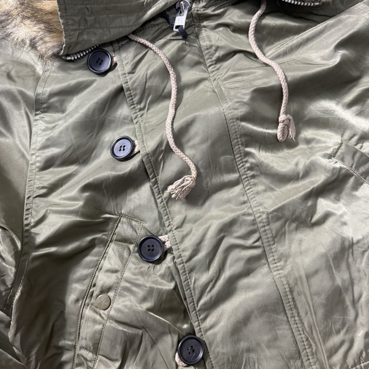 Japanese Brand Jeanasis Fur Alpha Industries Style Y2K Size US L / EU 52-54 / 3 - 8 Thumbnail