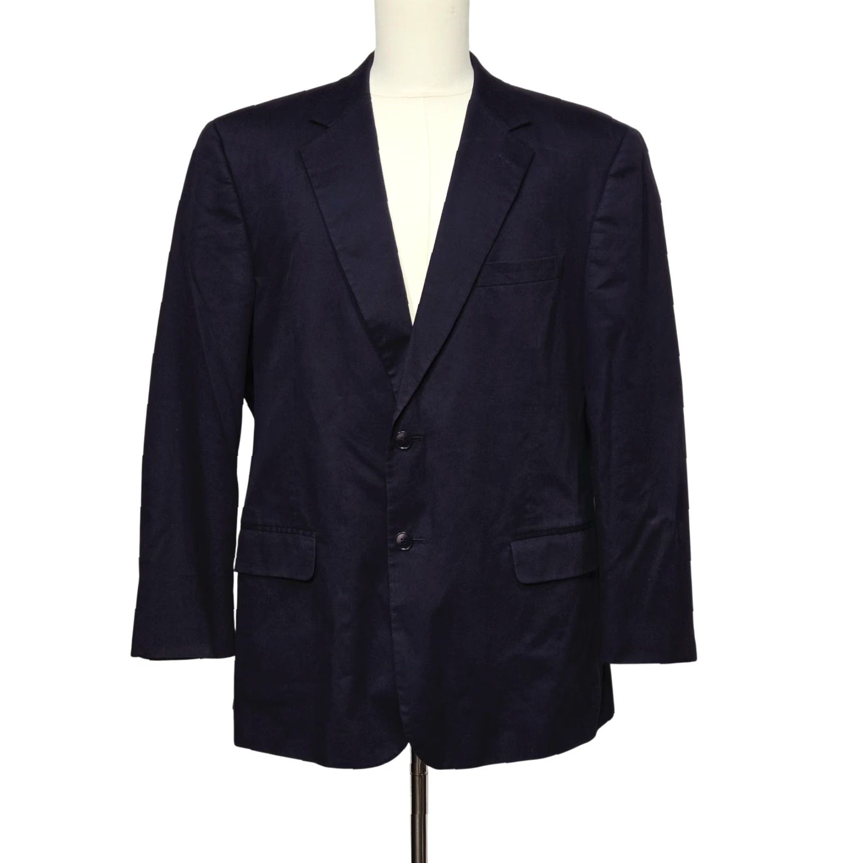 NICHOLAS Haspel Blazer Mens 46 Regular Navy Blue Nicholas Suit Cotton Two-Button Jacket Size 46R - 2 Thumbnail