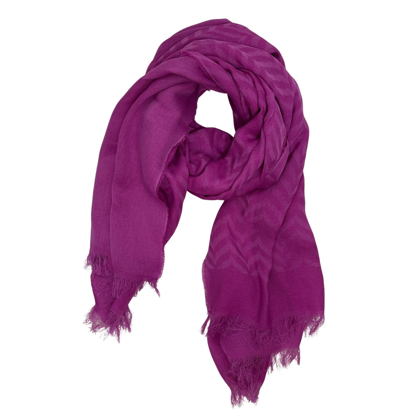 1-22 VERSACE Large Scarf Shawl Medusa Head Geometric Magenta