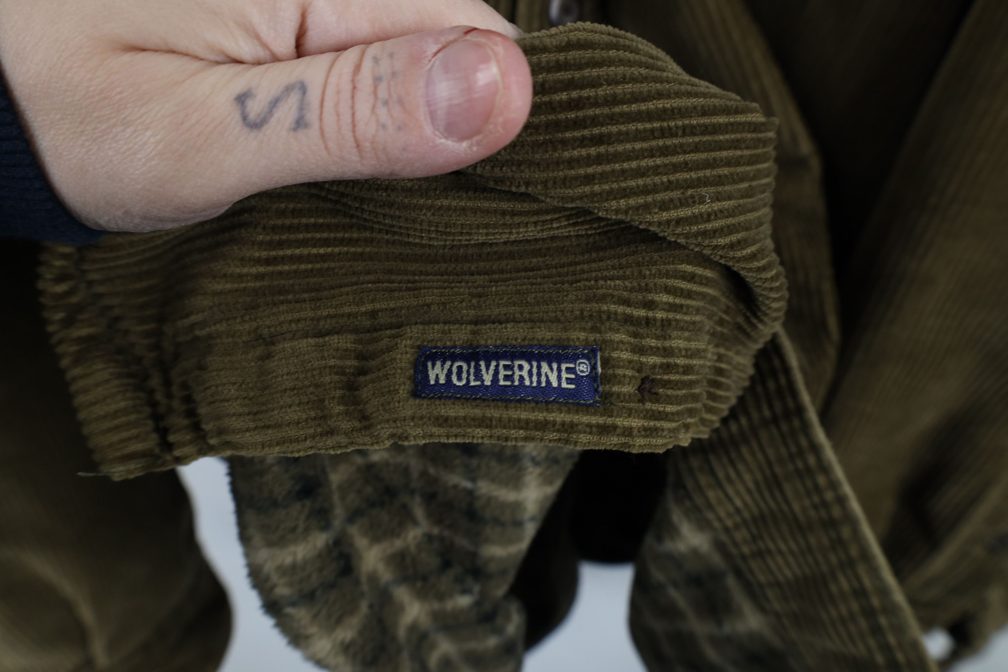 Vintage Vintage 90s Wolverine Boots Lined Corduroy Shirt Jacket Jac Size US XXL / EU 58 / 5 - 6 Thumbnail
