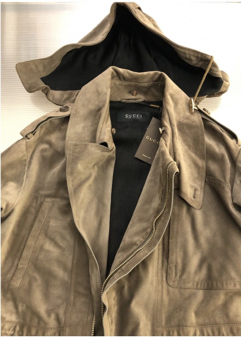 Gucci Gucci 🇮🇹 brown distressed suede oversized duster coat 44 NWT Size US S / EU 44-46 / 1 - 13 Thumbnail