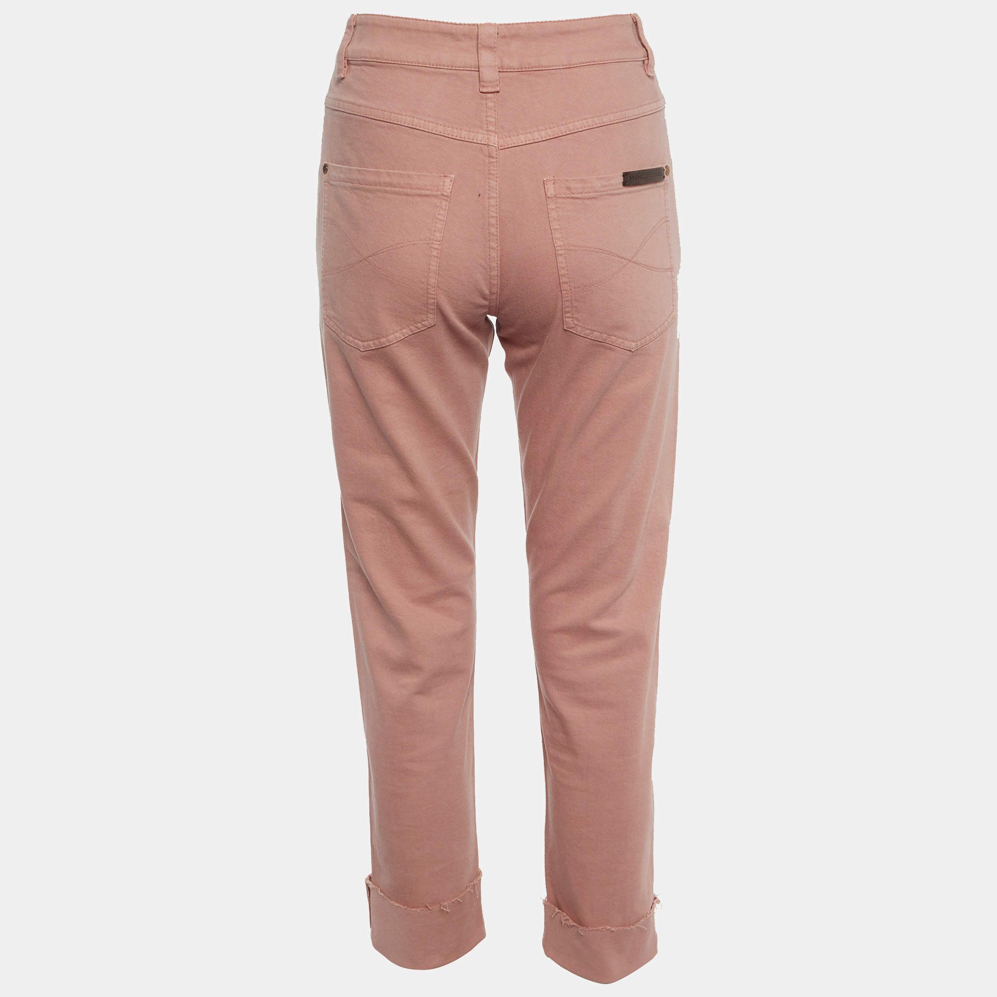 Brunello Cucinelli o1y0725 Denim Pant in Antique Rose Size 28" / US 6 / IT 42 - 3 Thumbnail