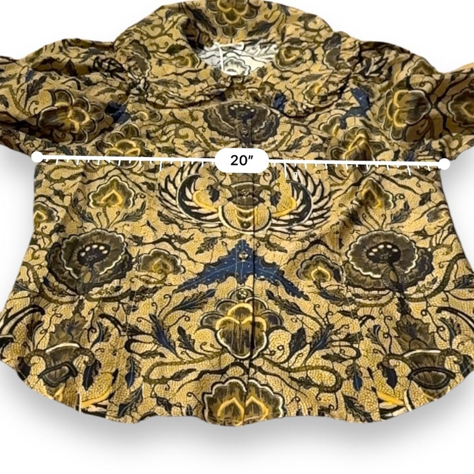 Ulla Johnson Ulla Johnson Marietta Peter Pan Collar Button Floral Top Size XL / US 12-14 / IT 48-50 - 9 Thumbnail