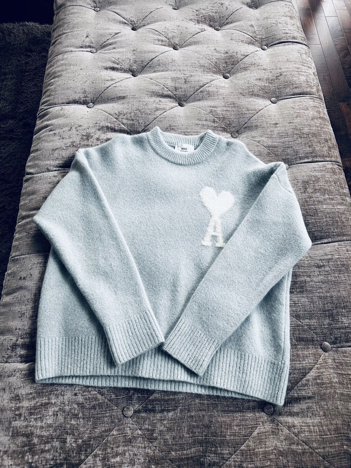 AMI Paris Oversized Sweater | Blue | FARFETCH