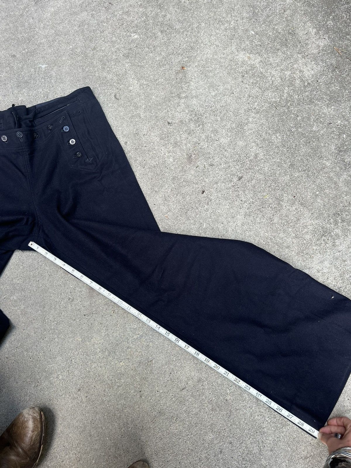 Naval Clothing Factory Vintage Military Wool Pants With Insane Detailing Size US 35 - 8 Thumbnail