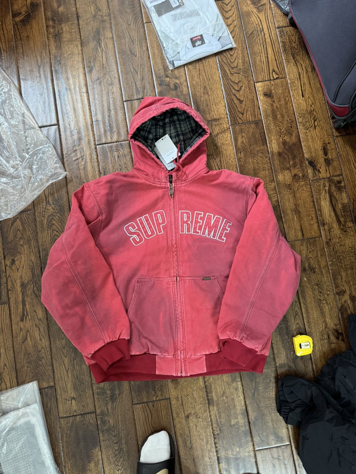 トップス supreme Reflective Arc Hooded WorkJacket Supreme Reflective Arc Hooded Work Jacket Black Men's - FW25 - US